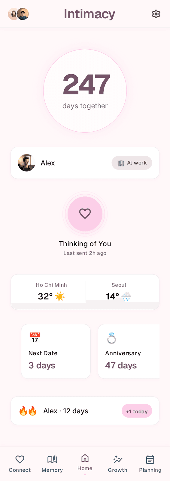 home screen